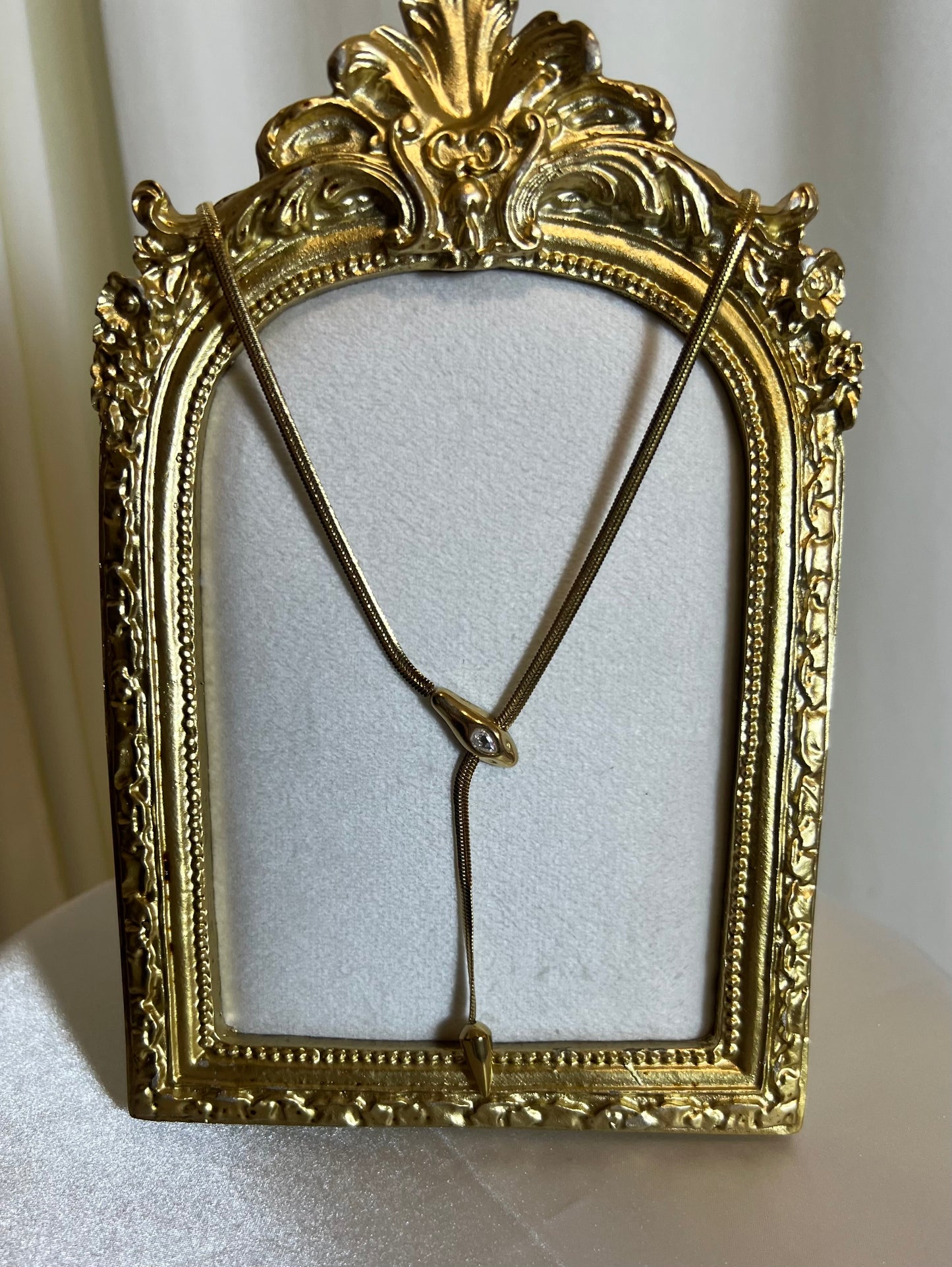 Gold snake necklace