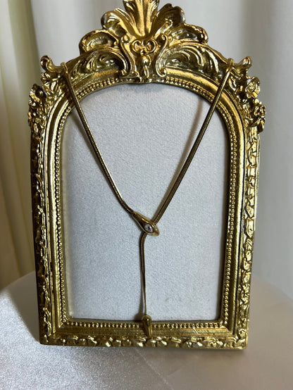 Gold snake necklace