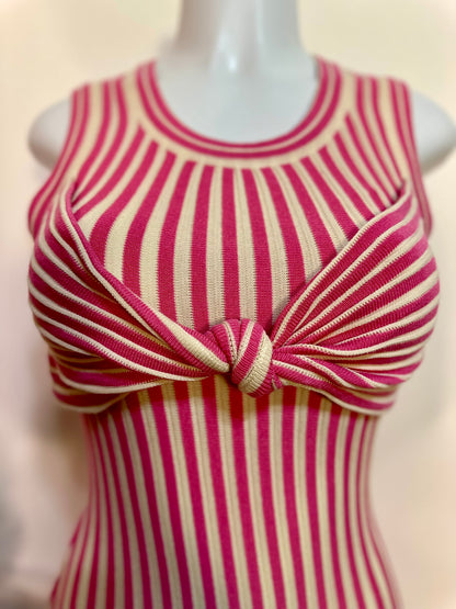 Pink stripe dress