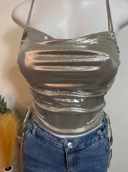 Chrome spaghetti top