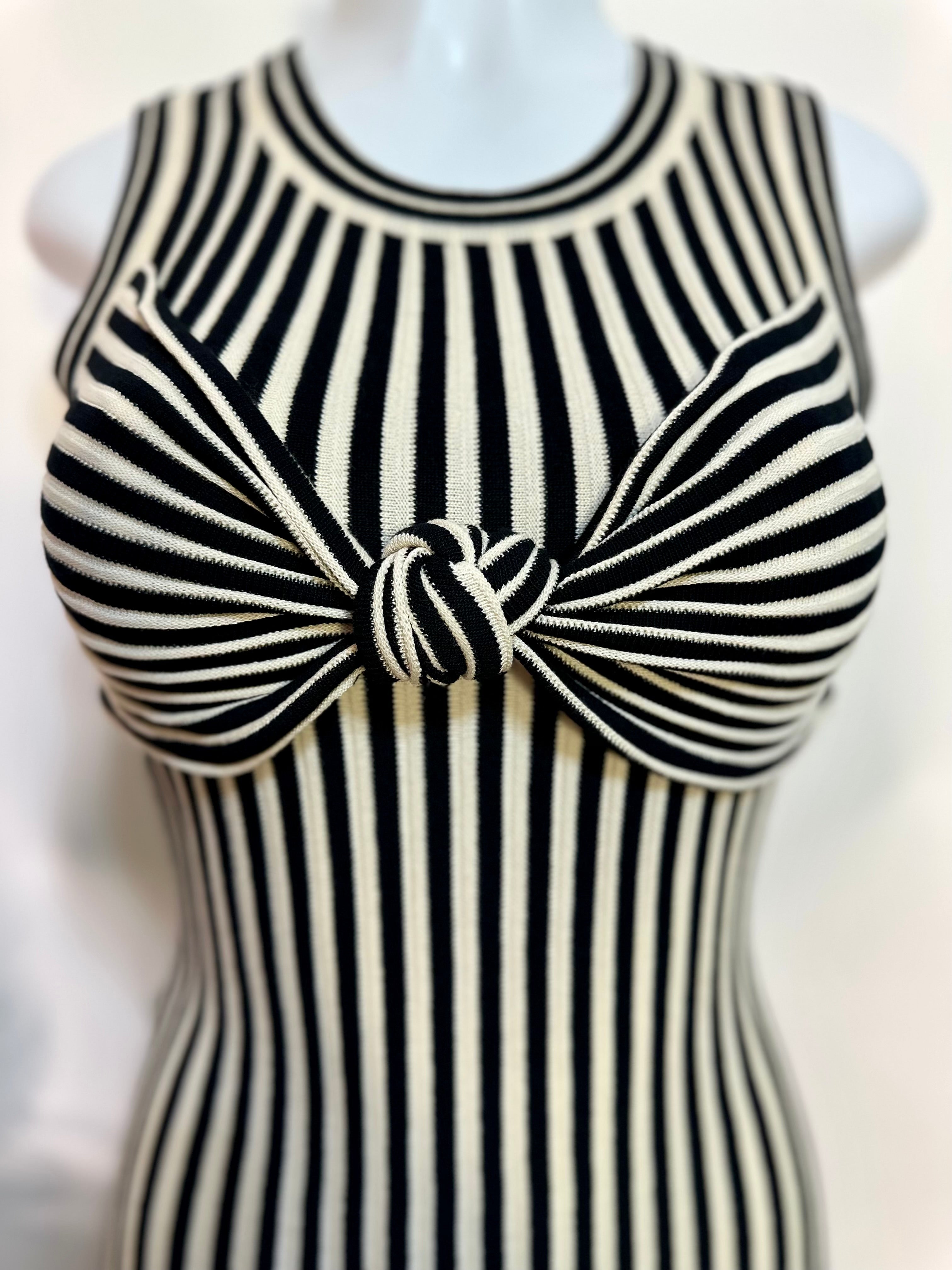 Black stripe dress