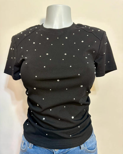 Rhinestone black top
