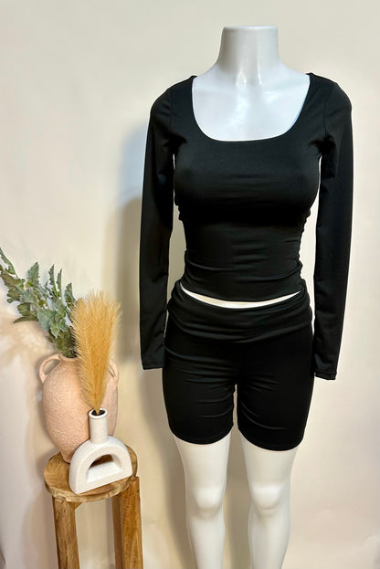 Long sleve short set