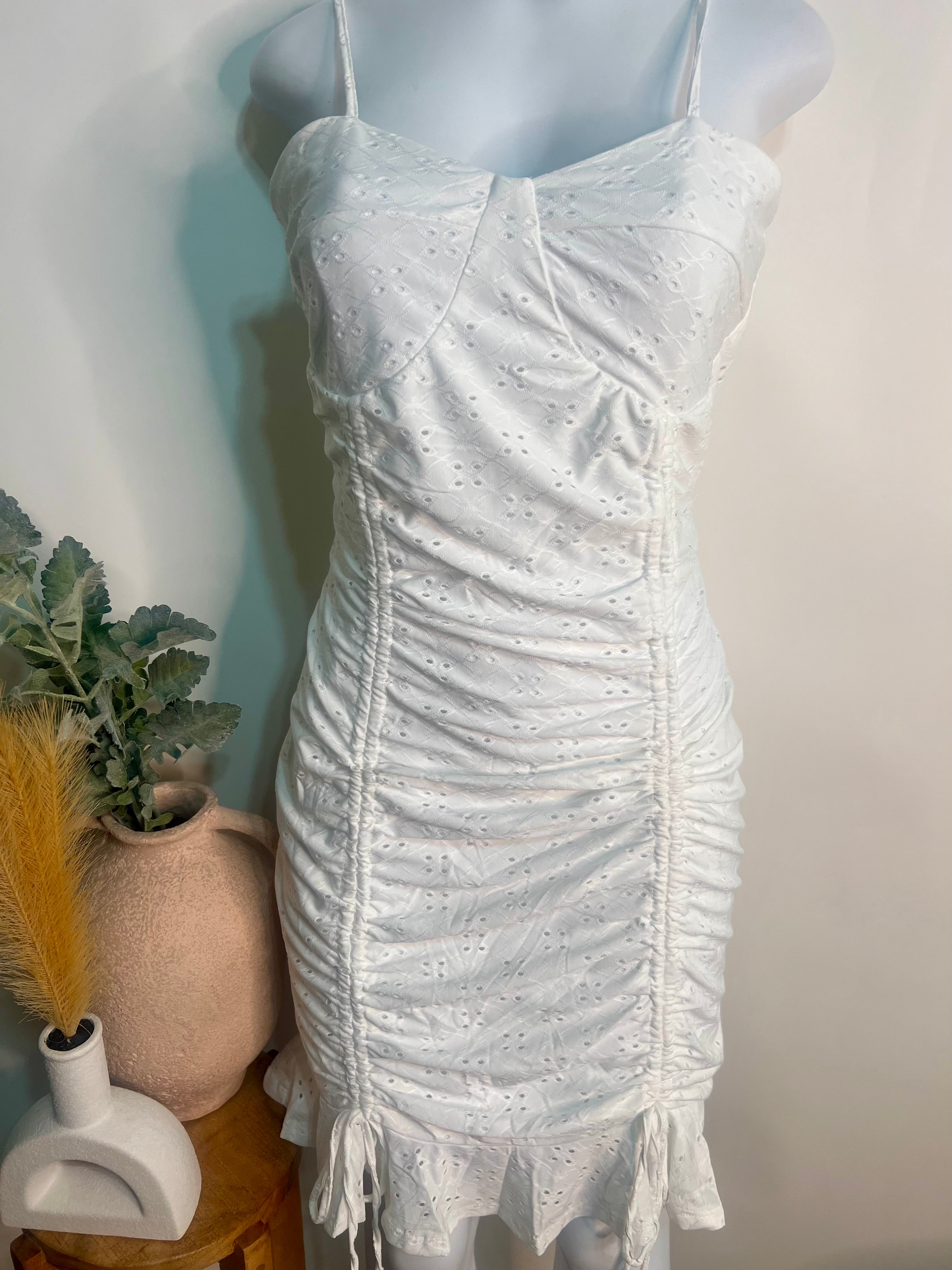 Lace white dress