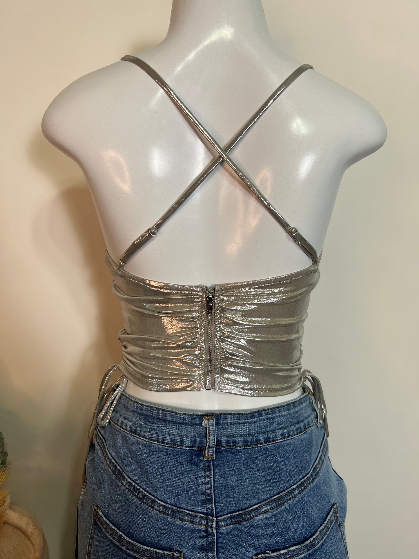 Chrome spaghetti top