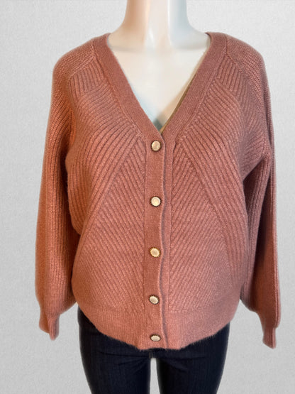 Rose pink cardigan