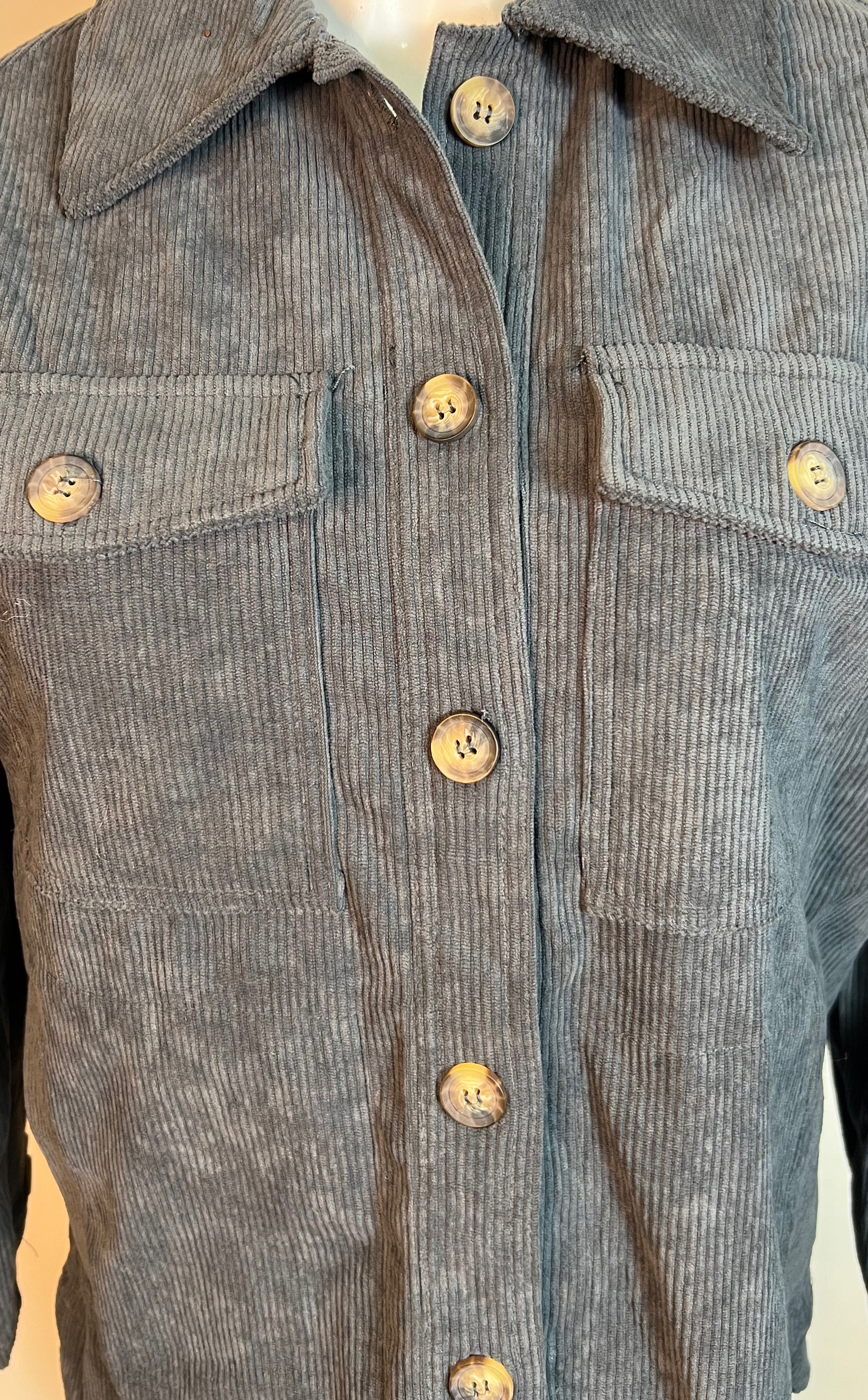 Blue gray cardigan