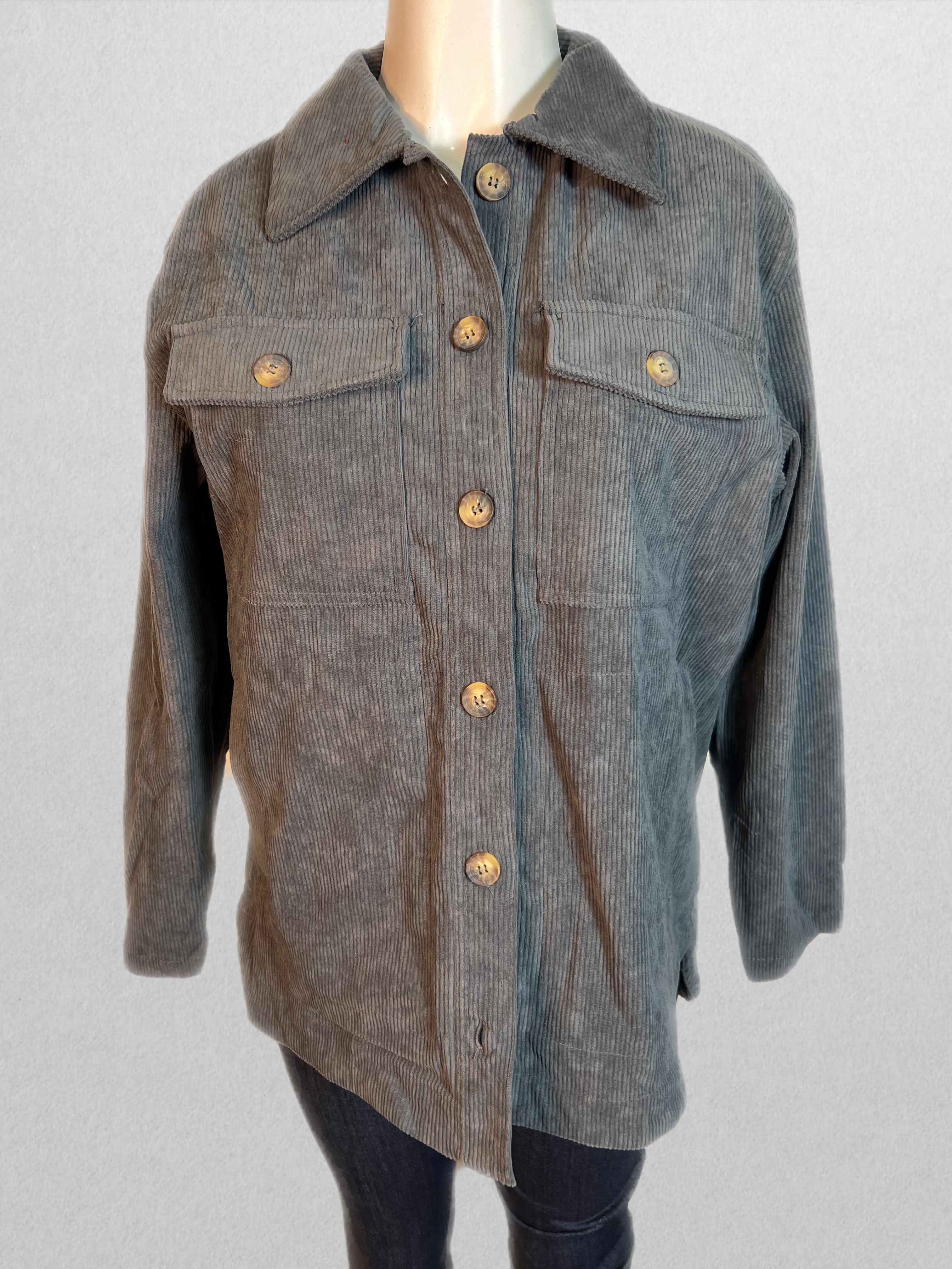 Blue gray cardigan