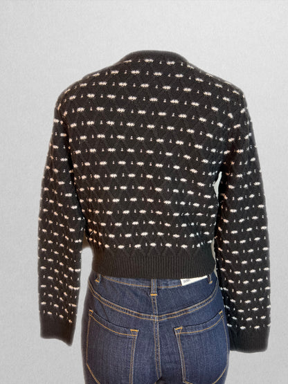 Black and white cardigan