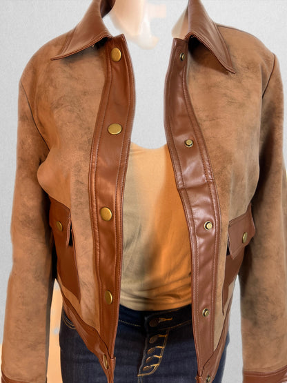 Brown suede jacket