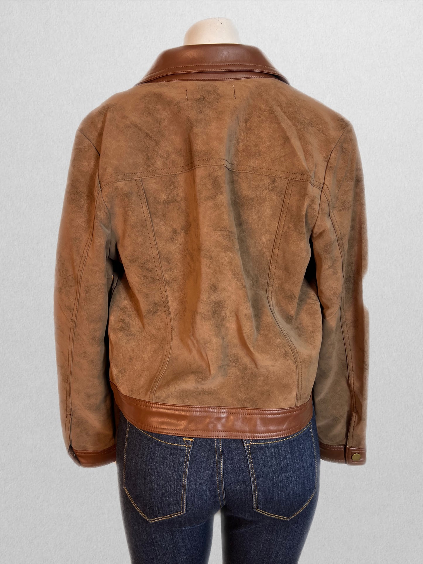 Brown suede jacket