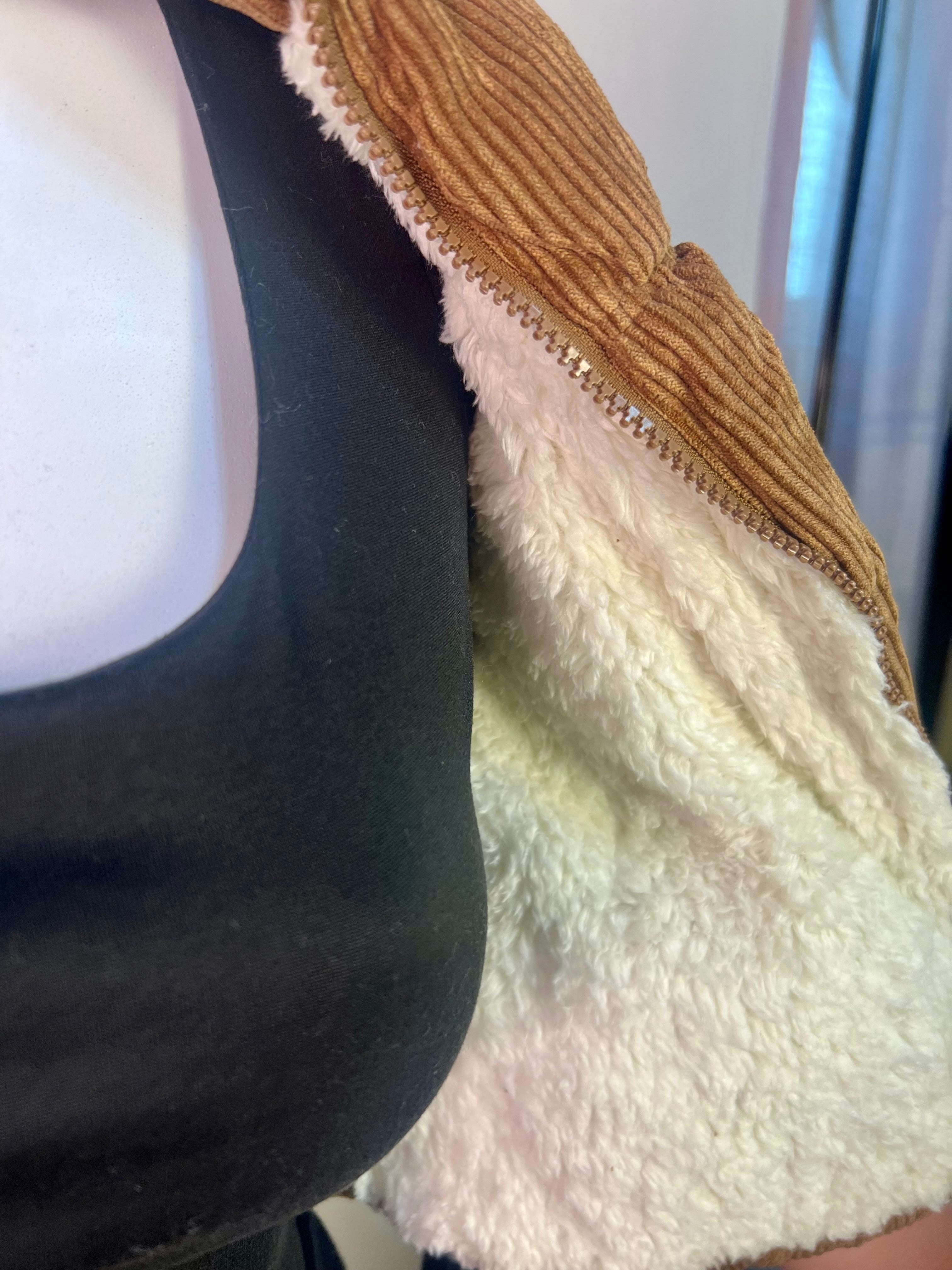 Camel puffer vest