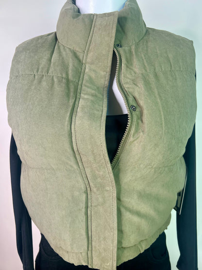 olive green vest