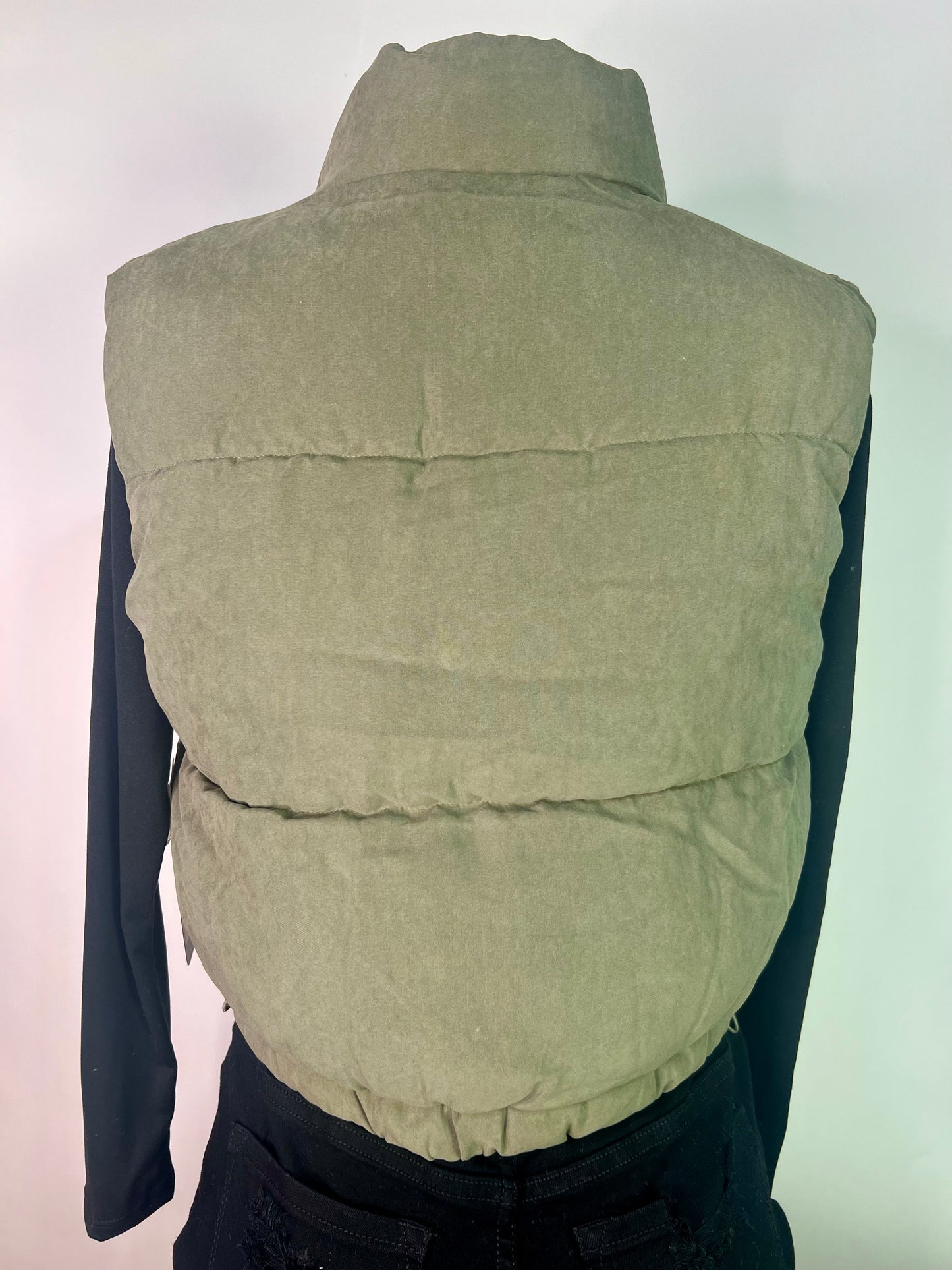 olive green vest