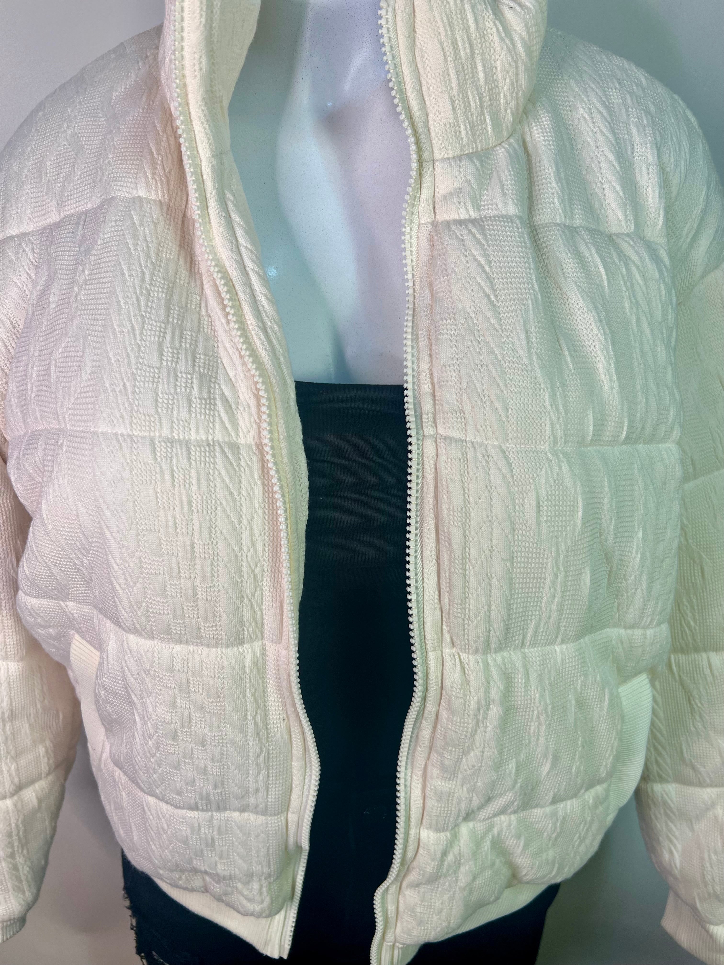 Cream puffer jacket