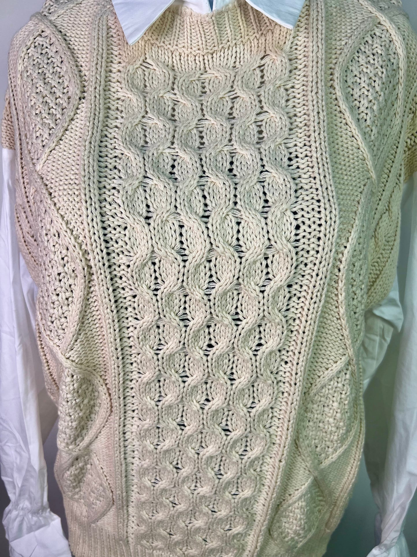 Cream shirt sweater