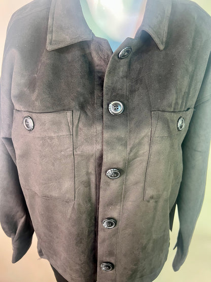 Black velvet crop jacket