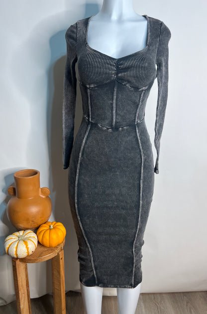 Gray Bodycon Dress