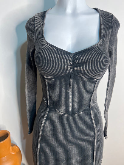 Gray Bodycon Dress