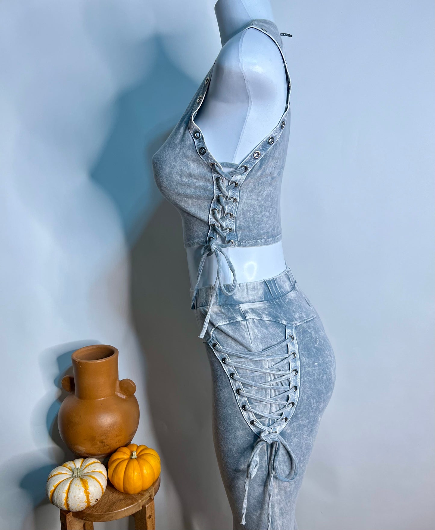 Light Gray Two Piece Set