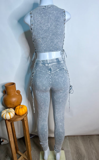 Light Gray Two Piece Set